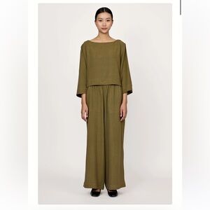 MATE the Label Everyday Linen Pants in Olive